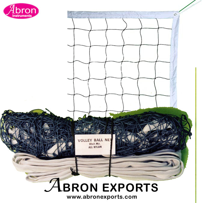 PE-012 Valley Ball Net Synthetic Trade Height 1.10m Lenght 9.5m Sports And Physical Education Abron Pack of 10 
